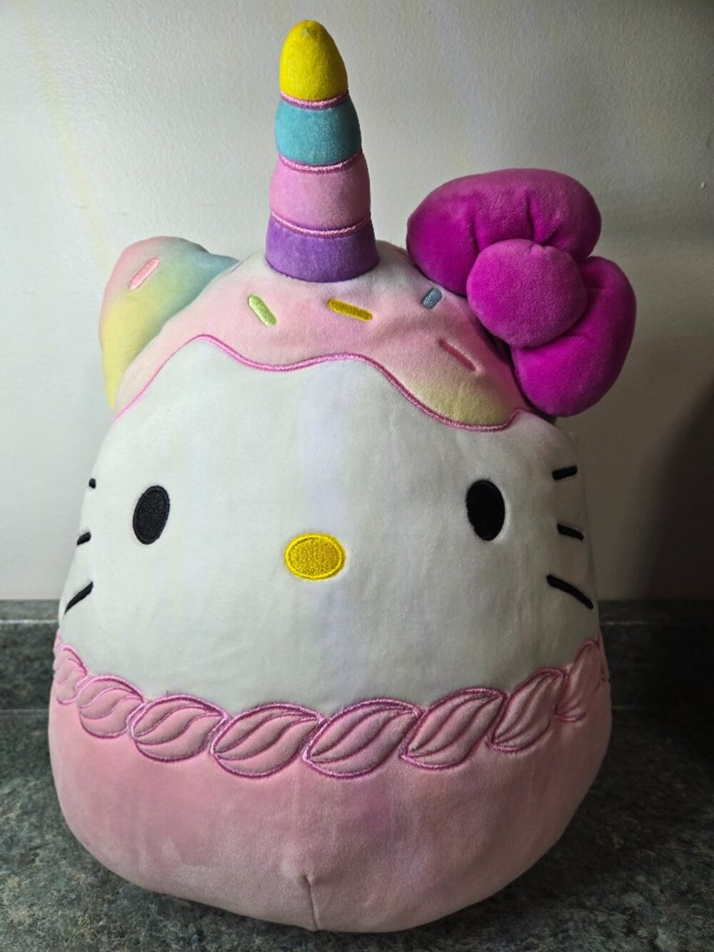 Hello Kitty Ice Cream Cupcake Unicorn 16" Squishmallow-Retired Sanrio Plush